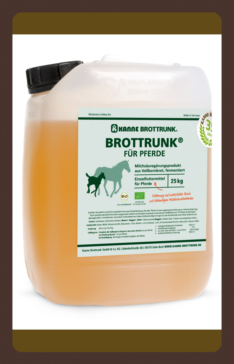 produkt haut fell stoffwechsel Bio Brottrunk® für Pferde 25kg
