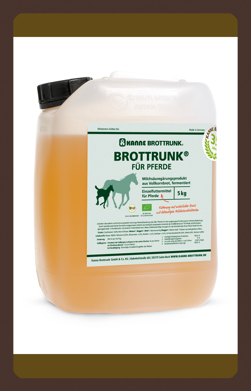 produkt haut fell stoffwechsel Bio Brottrunk® für Pferde 5kg